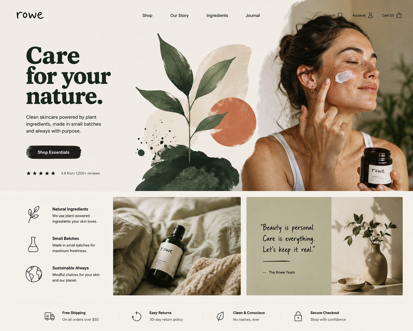 Custom illustration and authentic imagery