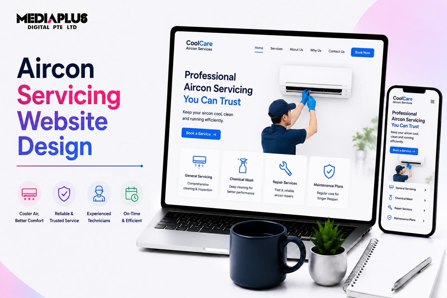 Aircon Servicing Website Design