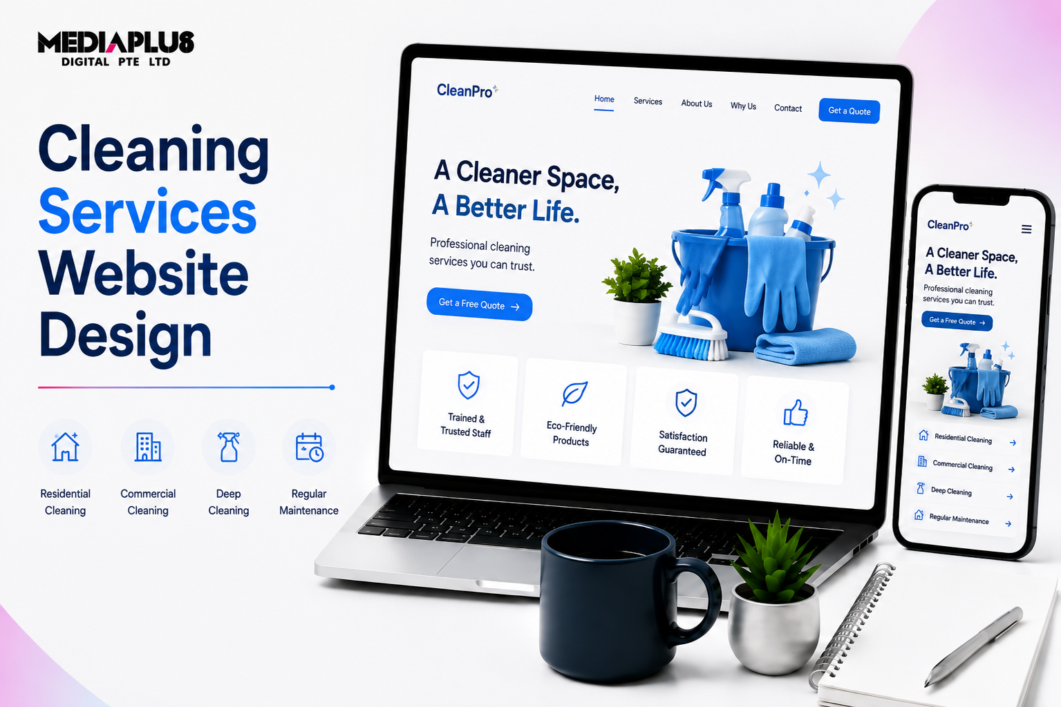 Cleaning Services Website Design