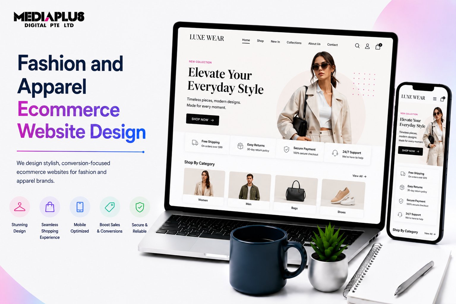 Fashion and Apparel Ecommerce Website Design