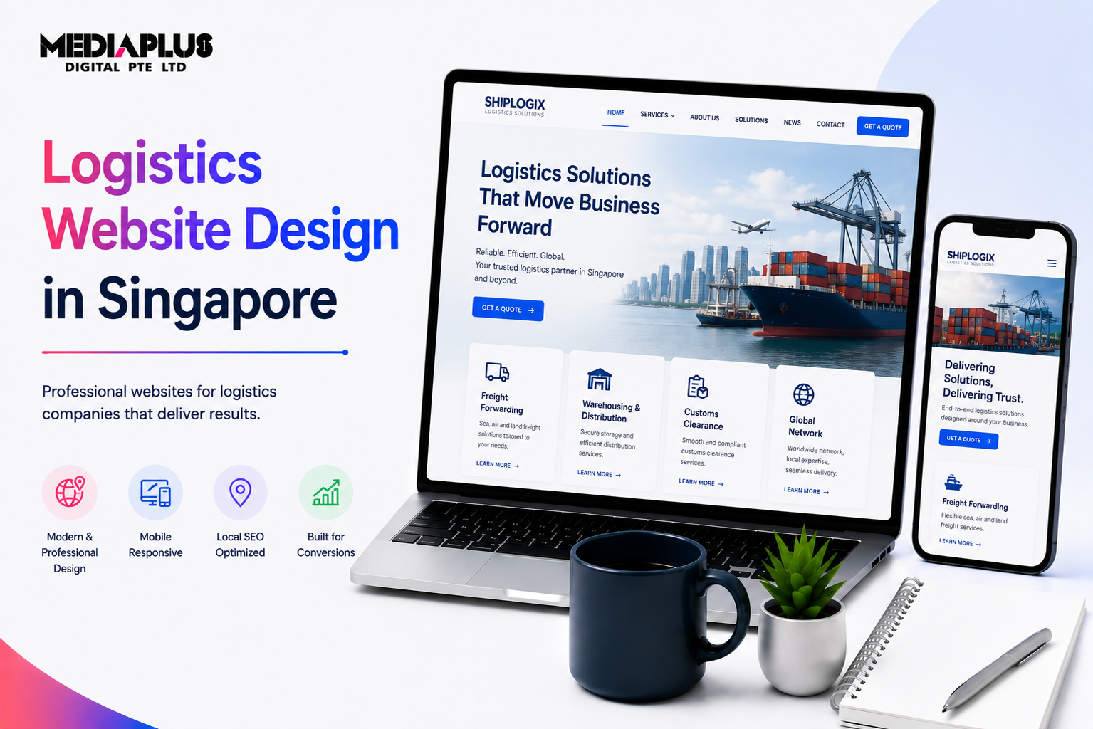 Logistics Website Design in Singapore