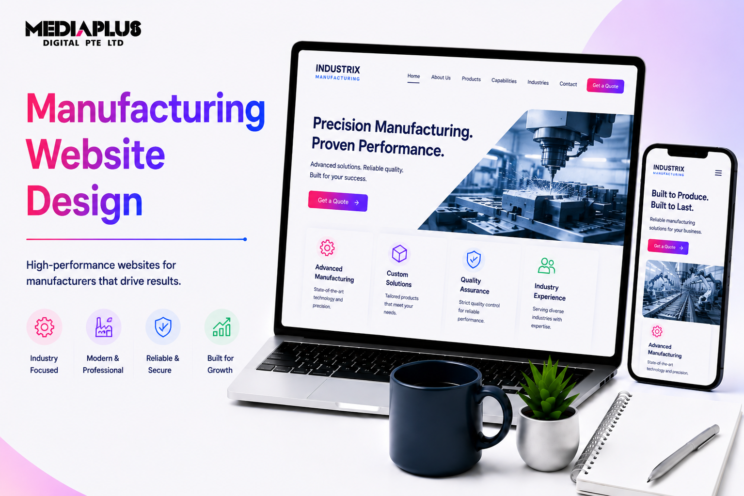 Manufacturing Website Design